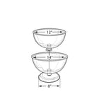 Azar Displays – Présentoir sur comptoir à bols de 2 niveaux de 12 et 14 po (720206)-Hauteur totale : 17 po