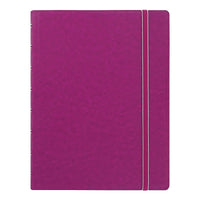 Filofax® - Cahier de notes de format A5, 8 1/4 x 5 3/16 po, 112 pages, fuchsia-Couverture avec renfort intégral qui permet de l'ouvrir à 360 °