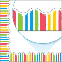 TREND enterprises, Inc., Bordures décoratives à rayures aux traits audacieux Terrific Trimmers - Paquet de 12-Bordures décoratives de papier prédécoupé pour les présentations et l’artisanat
