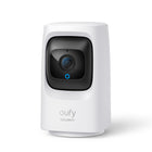 eufy Security- eufy Mini caméra d'intérieur panoramique et inclinaison 2K - Blanc-Résolution 2K avec détection faciale intégrée à l’appareil, cessez de vous interroger et voyez exactement ce qui se passe dans votre maison