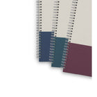 TRU RED - Cahier de notes à couverture rigide, pages réglées, format moyen, couleurs variées-Poche intérieure et porte-cartes pour ranger les papiers, les coordonnées, etc.