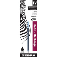 Zebra - Recharge d’encre à basse viscosité pour Z - 1000 StylusPen - 1,0 mm - noir - paquet de 2-Convient à tous les stylets Z - 1000