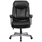 Flash Furniture - Fauteuil direction pivotant HERCULES Big and Tall, capacité de 500 lb, cuir noir (GO18501LEA)-Chaise de bureau Big & Tall contemporaine