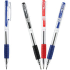 Baseline - Stylos à bille avec clic latéral et prise confortable - assorti - paquet de 50-Encre bleue, noire et rouge