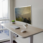 AnthroDesk - Bureau assis/debout electrique, Base Blanche avec une surface de travail BM 48" x 30"-7