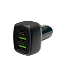 LBT- Chargeur de voiture PD à trois ports LBT Power Stream 30 W - Noir-Trois ports permettent à vos appareils de se recharger rapidement simultanément.