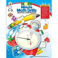 Livre numérique : Carson Dellosa - More Minute Math Drills, 104264-EB, 1re à 3e année-Vous recevrez deux courriels : le premier confirmant la totalité de votre commande et le second comportant un lien de téléchargement. Vous pourrez utiliser le lien de téléchargement immédiatement ou plus tard, comme vous le voulez.