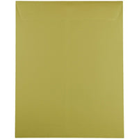 JAM Paper Enveloppes à ouverture à lâ€™extrémité pour catalogue, 10 x 13 po, vert chartreuse, 25/paquet (212813512)-10 x 13 po