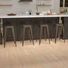 Flash Furniture Tabouret De Bar 30" - Empilable-Gun Metal Gris - Paquet de 4 (4ET3132030GNR)-Patins protecteurs en plastique
