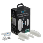 Capteur Wi-Fi intelligent pour portes et fenêtres Geeni - paquet de 2, blanc-Installation facile avec l'adhésif ou les vis inclus