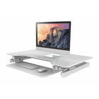 Rocelco - Support de bureau haut de gamme DADR-40 à hauteur réglable - 40 po - avec portée verticale allongée - Blanc-10