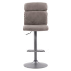 CorLiving - Tabouret de bar Palmer réglable à haut dossier - gris delavé - lot de 2-Siège rembourré en peluche pour le style et le confort