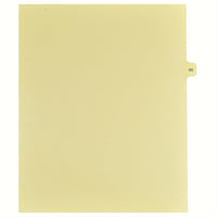 Markmaker - 25 tabs/PQT, 5 PQT/Boite, Intercalaires imprimes Legal, Chamois, 1/15th coupe| format lettre, sans trous, Numero 65-Intercalaires imprimes Legal