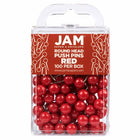 JAM PAPER - Punaises Colorees, Punaises Carte à Tête Ronde, Rouge, Paquet de 100-Punaises en plastique