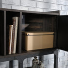 Sauder - La Collection Foundry Road Surmeuble - Finition Carbon Oak-Conforme à la norme BIFMA x5.5 pour la securite, la durabilite et la performance structurelle.