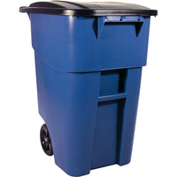 BRUTE â€“ Contenants de recyclage mobiles, 50 gallons US, bleu-Dimensions : 29 prof. x 23,5 larg. x 36,75 haut. (po)