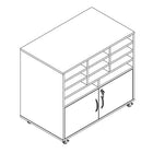 Armoire à appareils de bureau de collection Subra organisateur et rangement de fournitures-Fabriqué pour une grande durabilité
