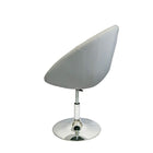 Nicer Furniture - tabouret de meuble-lavabo rond - blanc-Hauteur réglable de 17" à 21". et pivotant à 360 degrés