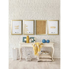 MasterVision Tableau de devis magnetique effaçable à sec - citation "DREAM" - 18 po l x 24 po L - cadre metallique dore-Comprend un marqueur effaçable à sec, une gomme magnetique et 2 aimants