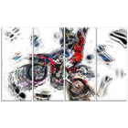 Designart – Impression sur toile, sports, moto-cross (PT2520-271)-Impression