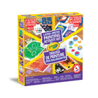 Crayola - Trousse de peinture peu salissante-Materiel De Peinture Pour Enfants : 5 bâtonnets de peinture lavable, 3 peintures lavables antirenversement, 1 crayon de cire noir, 1 crayon de cire blanc, 2 pinceaux à pochoir, 4 timbres en mousse, 2 feuilles de silhouettes autocollantes, grattoir, 20 feuilles de papier, guide d'activites.