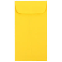 JAM Paper - Enveloppes à monnaie no 7, 3,5 x 6,5 po, papier couleur jaune vif, 100/paquet (1526761G)-Couleur : Jaune