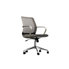 CB Office Workex Mesh Office Chair With Polished Aluminun Base - White-Siège et dossier au design fonctionnel et ergonomique