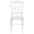 Chaise empilable Napoléon Flash Elegance couleur cristaux de glace-Ensemble de 2 chaises Chiavari