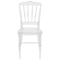 Chaise empilable Napoléon Flash Elegance couleur cristaux de glace-Ensemble de 2 chaises Chiavari