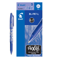 Pilot - Stylo à bille à encre gel effaçable FriXion - 0,7 mm - bleu - paquet de 12-Pointe de 0,7 mm