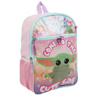 Bioworld Ensemble de sac à dos 5 pièces - 16 po - Star Wars The Mandalorian Cute Grogu-Design: ce sac à dos Squishmallows comprend le porte-clés en caoutchouc Original Squad et Cam the Cat !