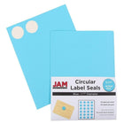 JAM Paper Sceaux autocollants ronds, 1,67 po dia., couleurs vives assorties, 4 paquets de 120 unités (147627assrt)-Autocollantes