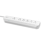 Protecteur de surtension Wi-Fi intelligent à 6 prises Geeni SURGE - Blanc-Produit H x L x P: 2,5 pouces x 11,25 pouces x 1,25 pouces