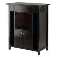 Winsome – Casier à vin de Yukon, fini espresso (92655)-Armoire à vin