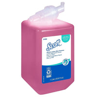 Scott Pro – Lotion nettoyante douce pour la peau, floral, rose, 1,0 l-Lotion rose dotée d'un parfum floral agréable