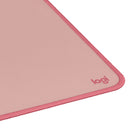 Logitech - Sous-main de bureau - Série Studio - Rose-Beauté qui dure : Fibres solides et douces, résistantes aux plis et rétrécissement, avec coutures plates et bords anti-effilochage, base en caoutchouc (contient du latex) anti-dérapage