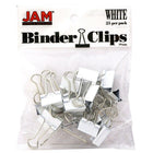 JAM Paper – Ensemble de fournitures de bureau, trombones et pince-notes, blanc (218334wh)-Un paquet de chacun