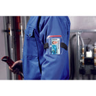 Durable - Porte-cartes à l'extérieur sécurisé - plastique - Noir/Transparent-Brassard