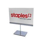 Futech CTS0151 - Support pour enseigne de comptoir, base chromée, 11-1 / 2 "x 11" x 3-1 / 2 ", base chromée, 2 / paquet-Taille du cadre 11-1 / 2 "H x 11" L x 3-1 / 2 "L support