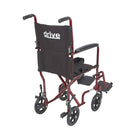 Drive Medical – Fauteuil roulant léger, rouge, largeur du siège de 17 po-Cadre en aluminium, léger et robuste