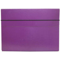 JAM PaperMD – Étui de transport à Portfolio 154528545G mince et solide à fermeture à élastique, kraft naturel, paquet de 2-Taille : 9,25 haut. x 12 larg. x 0,5 prof. (po)