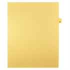Markmaker - Intercalaires imprimes Legal, Chamois, 1/25th coupe, format lettre, sans trous, 25 tabs/PQT, 5 PQT/Boite, Numero 82-Intercalaires imprimes Legal