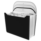 Classeur extensible Winnable, 13 pochettes, format lettre, noir-Organise les documents pour un accès facile et rapide avec ses 13 pochettes, de conception verticale, peut être placé sur le bureau pour plus de commodité