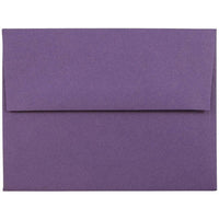 JAM Paper Enveloppes pour invitations à fermeture gommée, 4 3/8 x 5 3/4 po, violet foncé, 100/paquet-Violet foncé