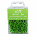 JAM PAPER - Colore norme 1" Trombones, Lime Green, 2 Paquets de 100-Couleur : vert citron