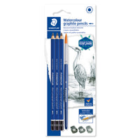 Staedtler - Crayon aquarellable certifié PEFC à 100 % - Paquet de 4-Crayon à croquis en bois
