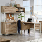Sauder La Collection Portage Park Surmeuble - Finition Kiln Acacia (426281)-Rangement à compartiments.