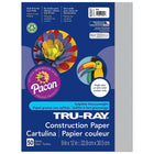 Papier de construction Pacon Tru-Ray, 9" x 12", gris, 500 feuilles-Le papier de construction Tru-Ray est suffisamment résistant pour supporter le rainurage, le pliage et le curling sans se fissurer ni se déchirer