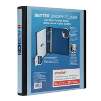 Staples - Reliure Better Binder - 1 po - bleu-Plus résistante et plus facile à utiliser