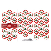 Geographics - Houx et Lierre Sceaux, 1.25po, paquet de 40-Sceaux de Noël adhésifs